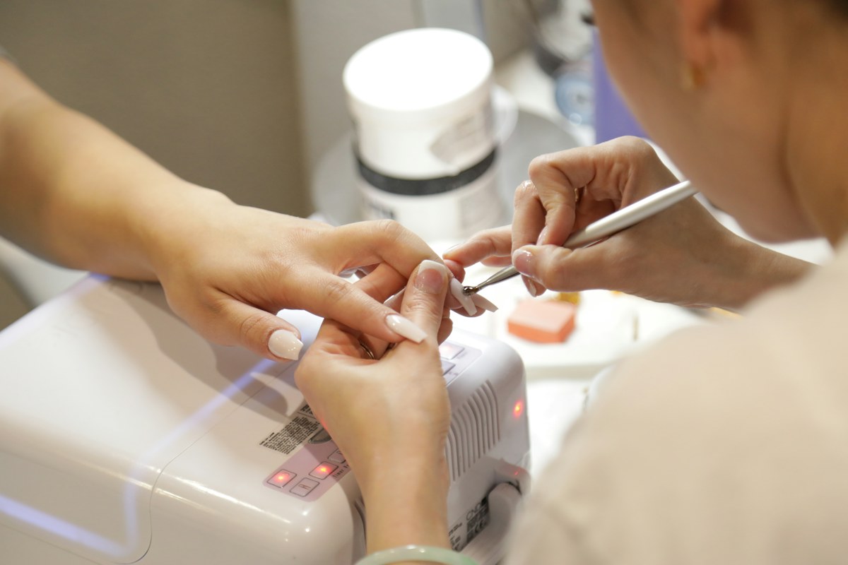Nail service photography